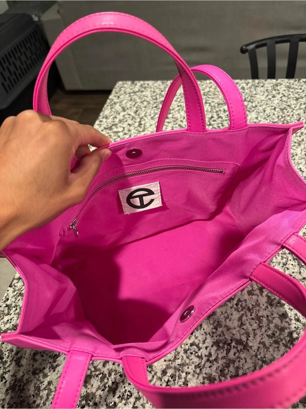 Telfar Large Azalea Pink Shopping Bag